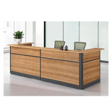 High quality Melamine panel aluminum frame office front desk
